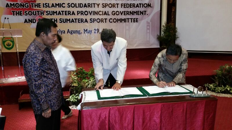  توقيع مذكرة تفاهم بين الاتحاد الرياضي للتضامن الإسلامي واللجنة الأولمبية الوطنية بجنوب