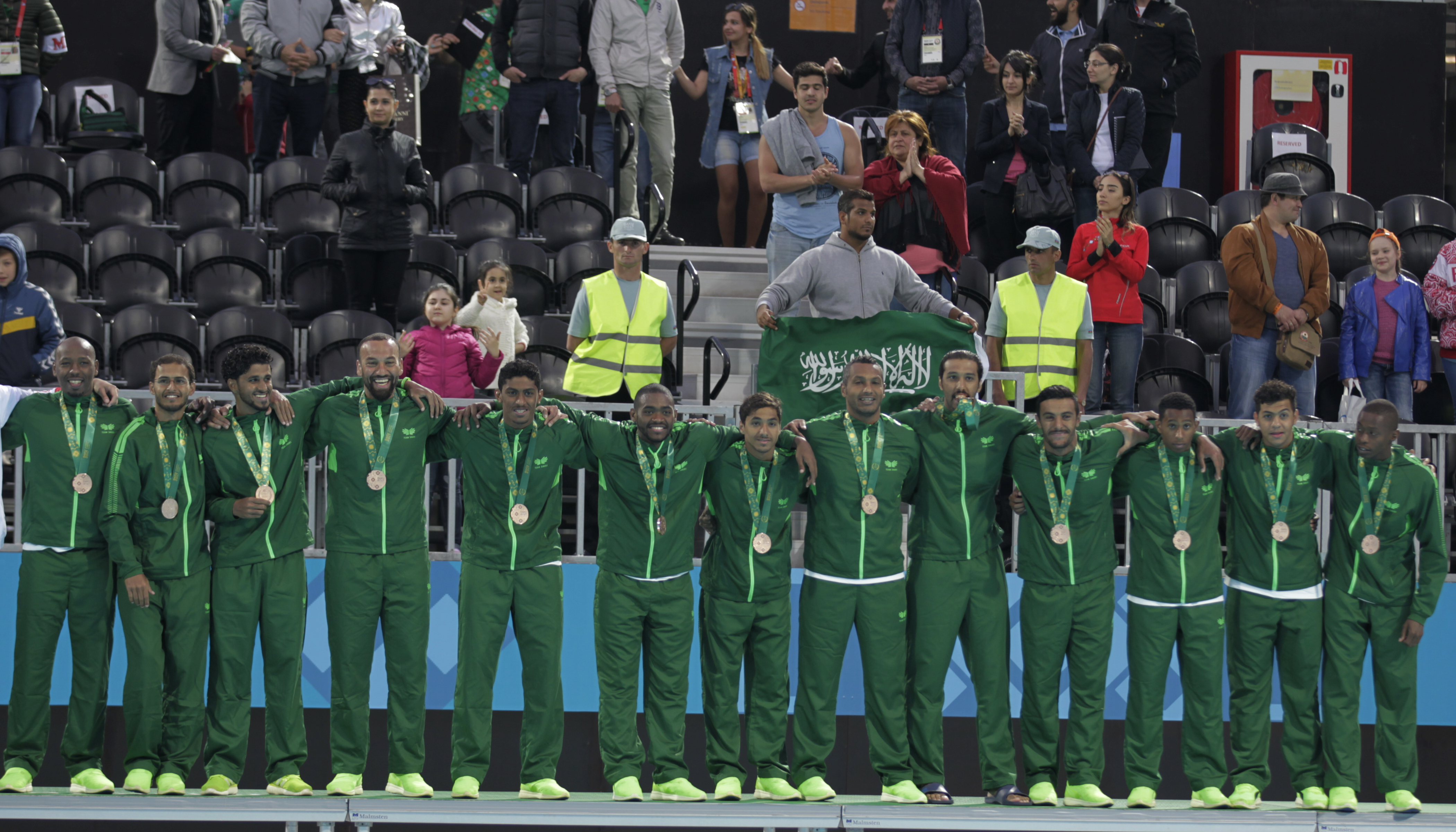  تتويج الفرق الفائزة في مسابقات كرة الماء رجال في دورة ألعاب التضامن الإسلامي الرابعة باكو 2017