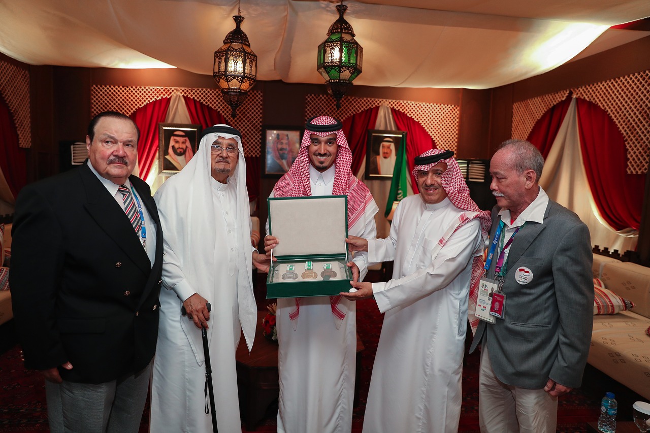  حضور حفل استقبال اللجنة الأولمبية العربية السعودية