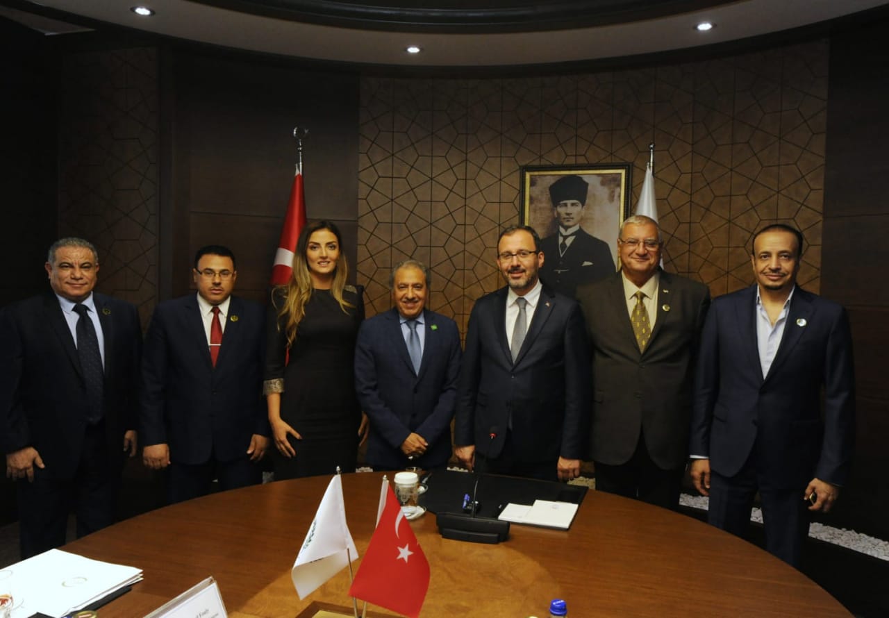  Réunion avec le Ministre de la Jeunesse et des Sports de la République de Turquie et le comité d’organisation des 5e Jeux de la Solidarité Islamique « Konya 2021 »