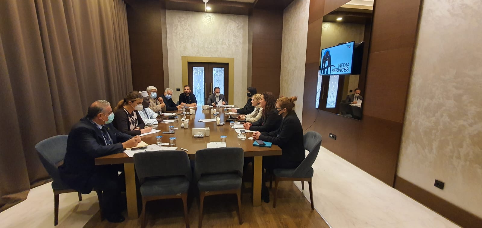 Réunion de la commission de Supervision et de Coordination avec le Comité de presse  et de Marketing de la session Konya 2021